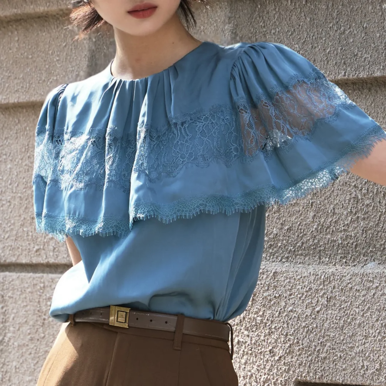 【AMASS/阿玛施】530018 春夏新中式国风百搭显瘦气质云肩上衣