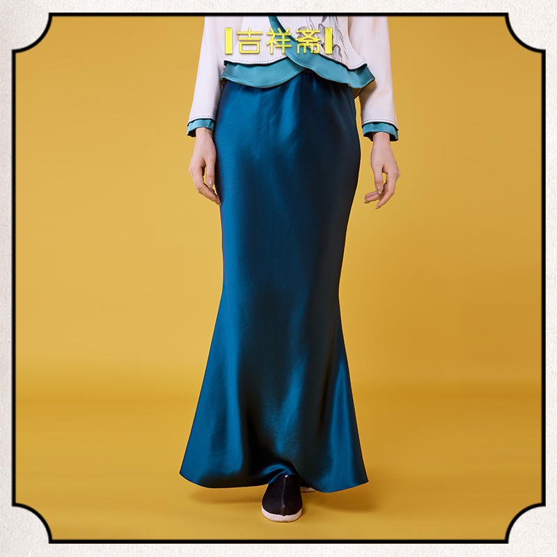 |吉祥斋|竹禅坊长裙国风春夏新中式长裙