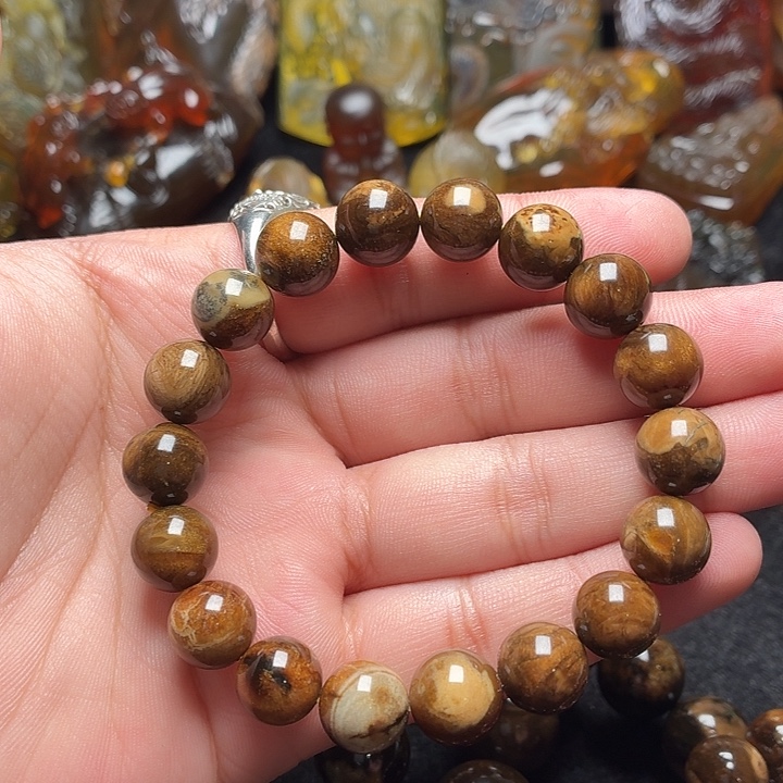 琥珀未镶嵌颈饰11➕根珀106