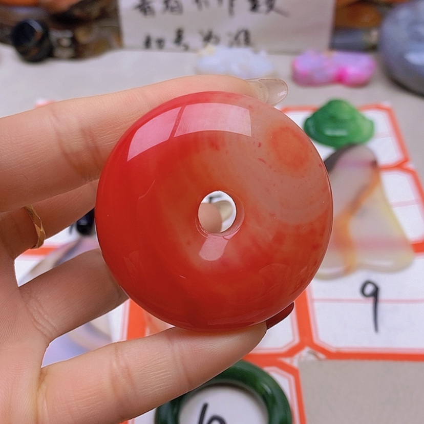 【闪购商品】未镶嵌玛瑙/玉髓珠宝半成品芋***朱