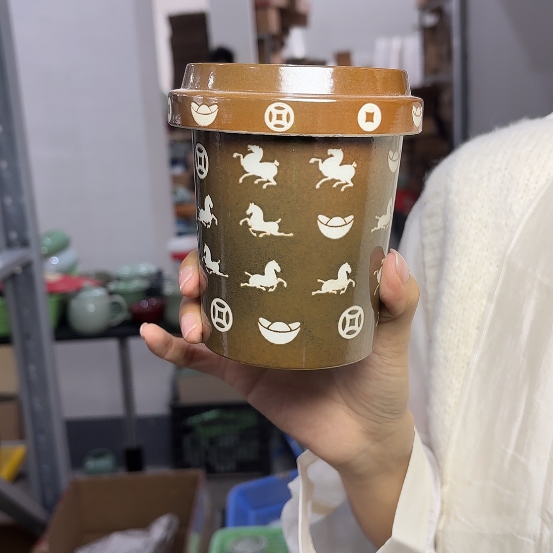 龙泉云间青瓷小米茶器