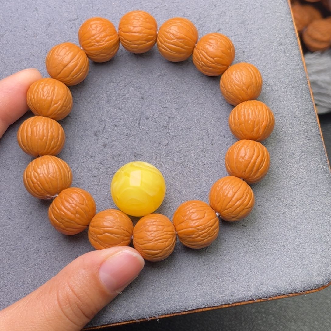 猴头核桃吊坠17聚宝盆送黄