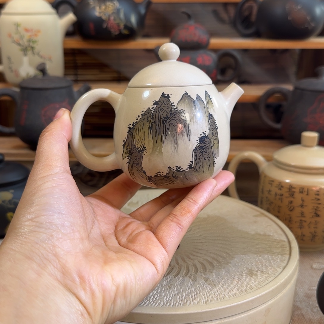 s***9建水紫陶全品全手工水亮壶