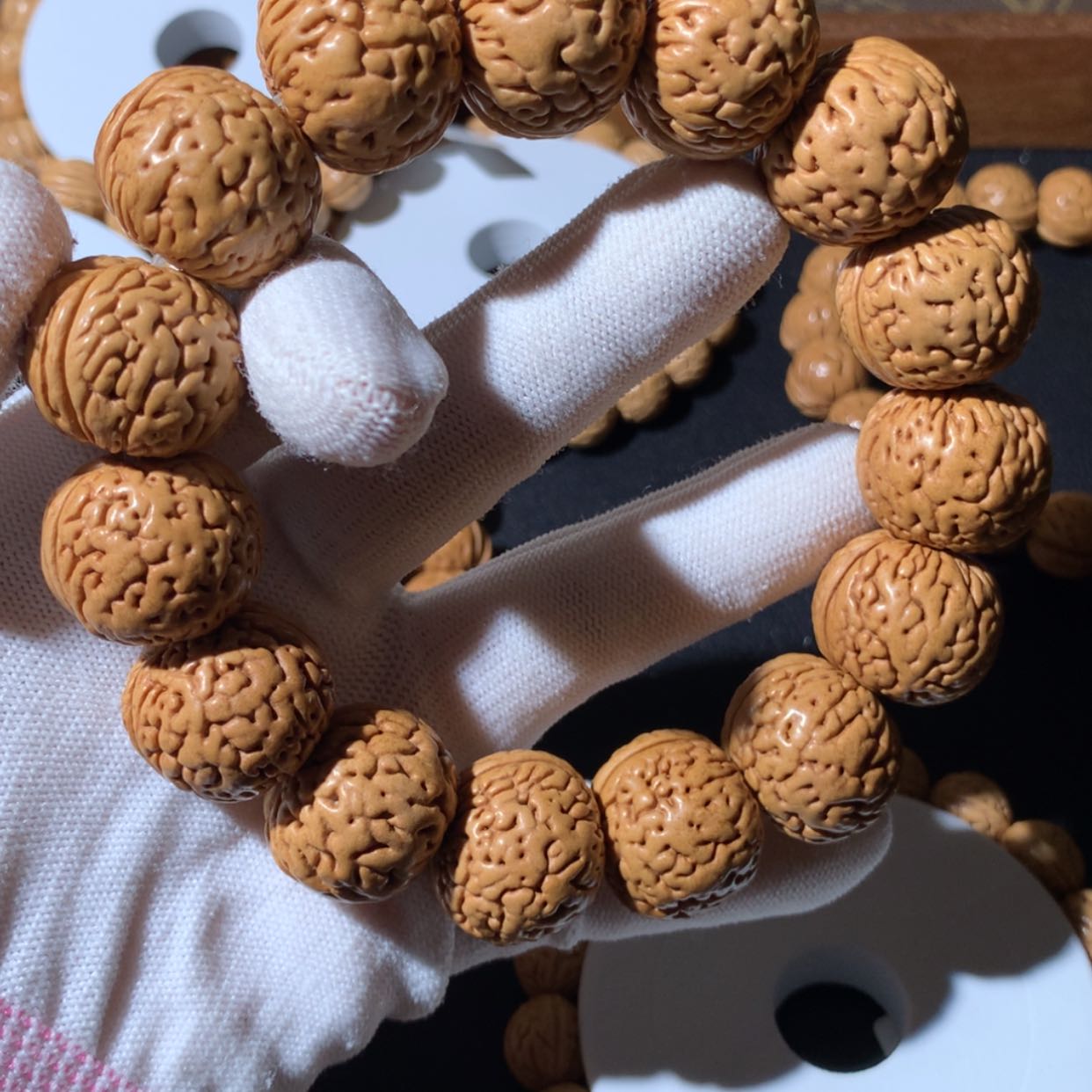 【闪购商品】桃核手串老树大苹果21尺寸