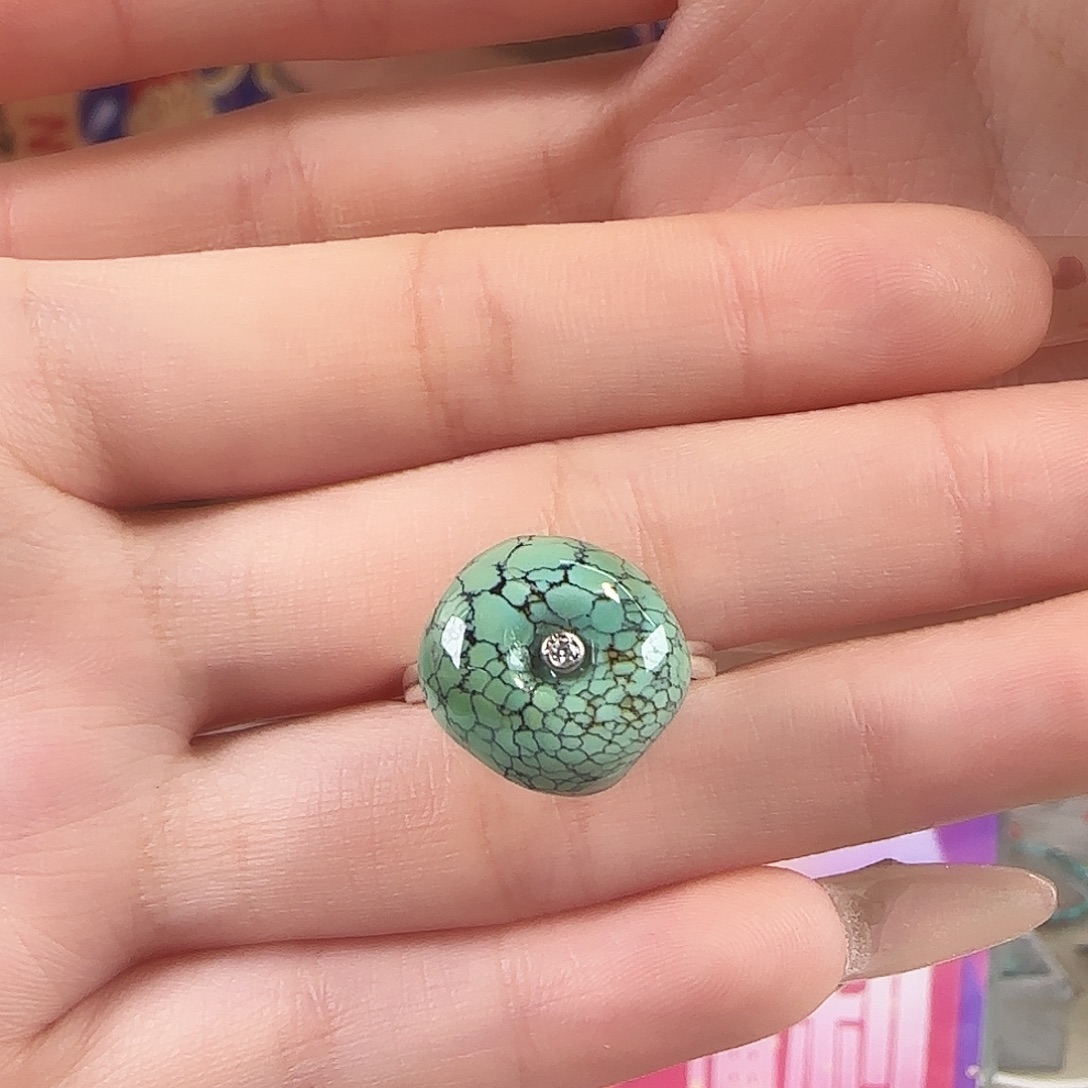 绿松石银S925镶嵌珠宝奇石