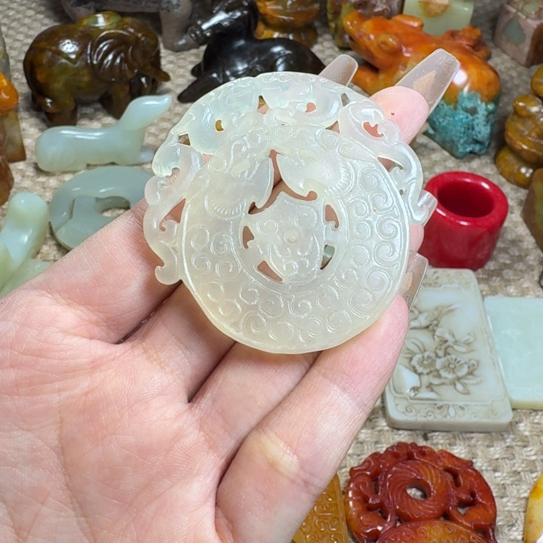 吊坠白玉菩提挂件