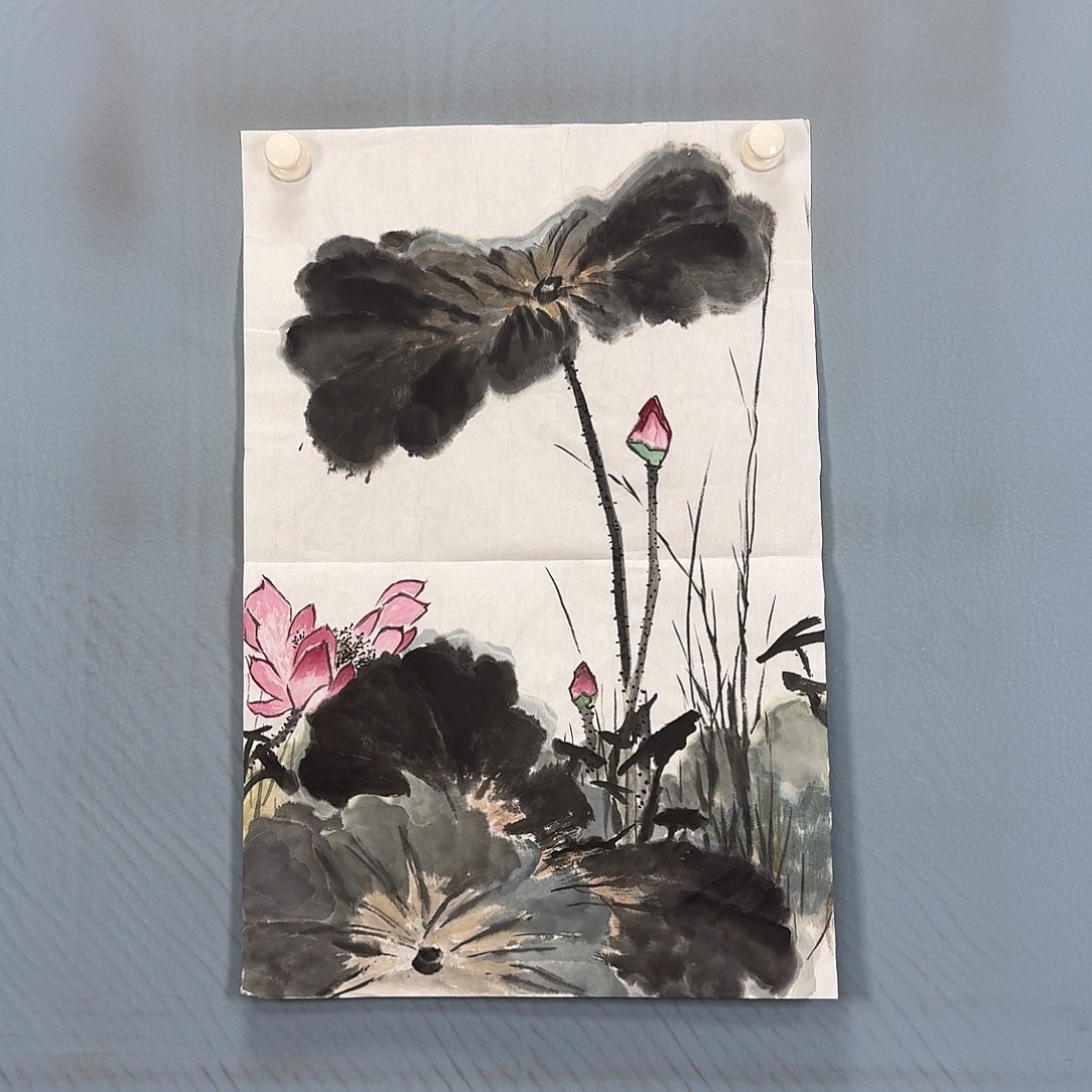 国画1365 牡丹图画师大