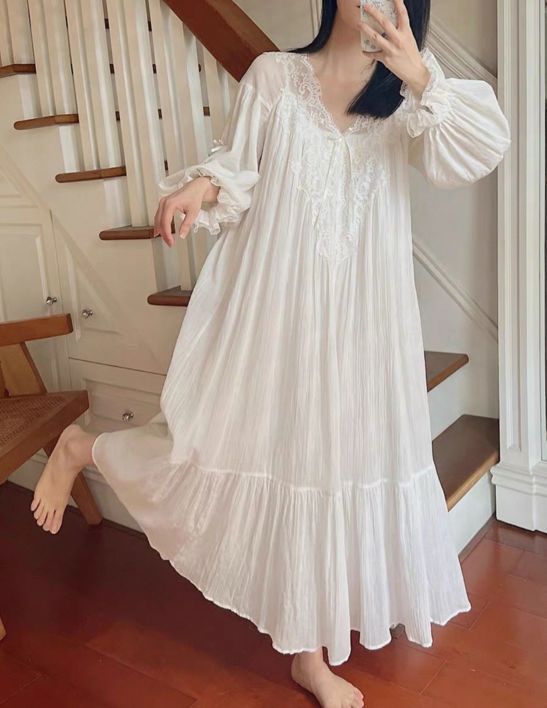 【睡裙款】【601-650】2025新款春秋女长袖睡裙甜美公主风可外穿