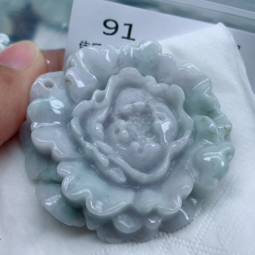 翡翠未镶嵌项链珠子珠