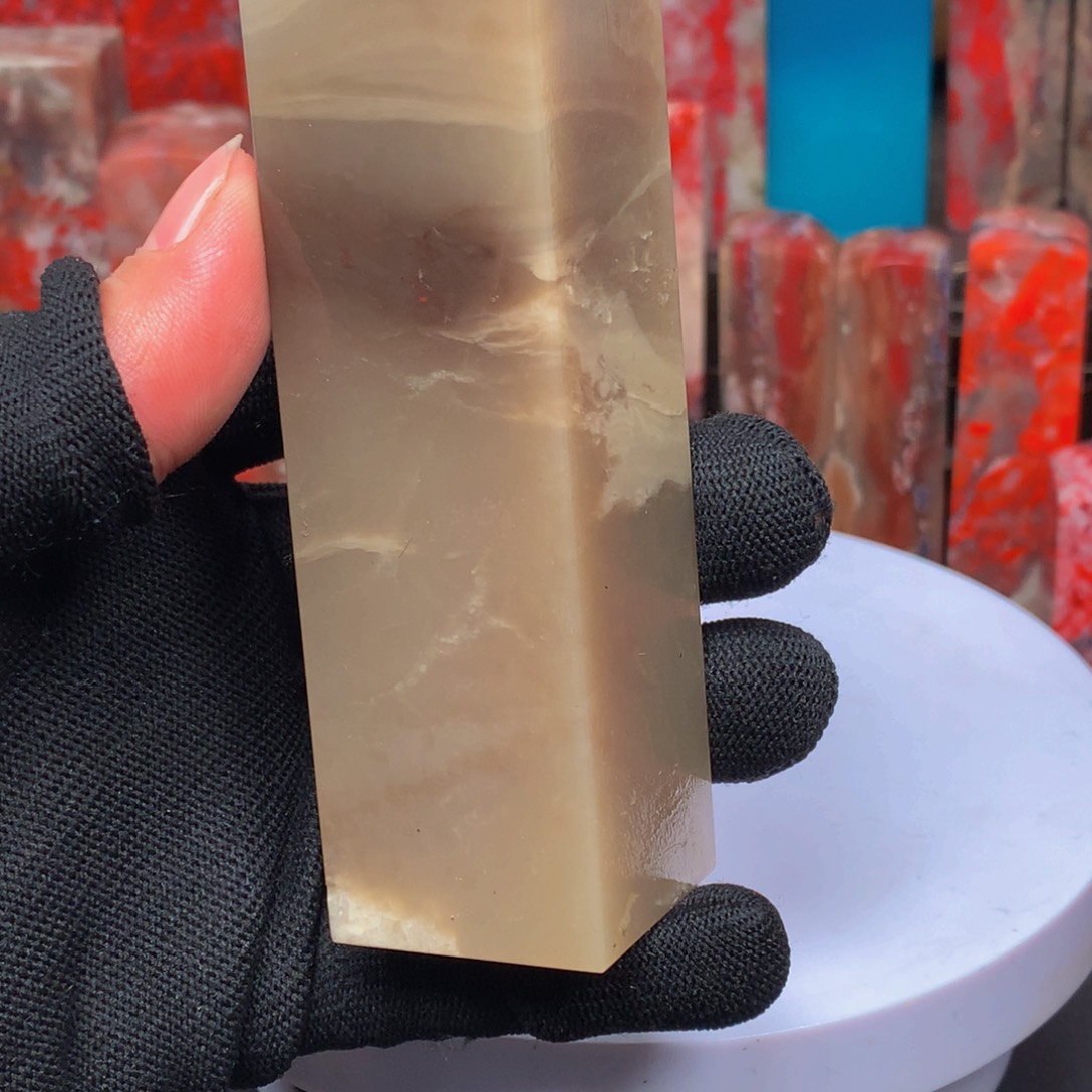 昌化石牛角冻印章