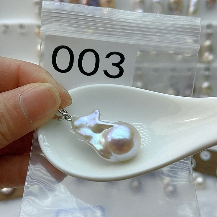 淡水珍珠颈饰银S925镶嵌