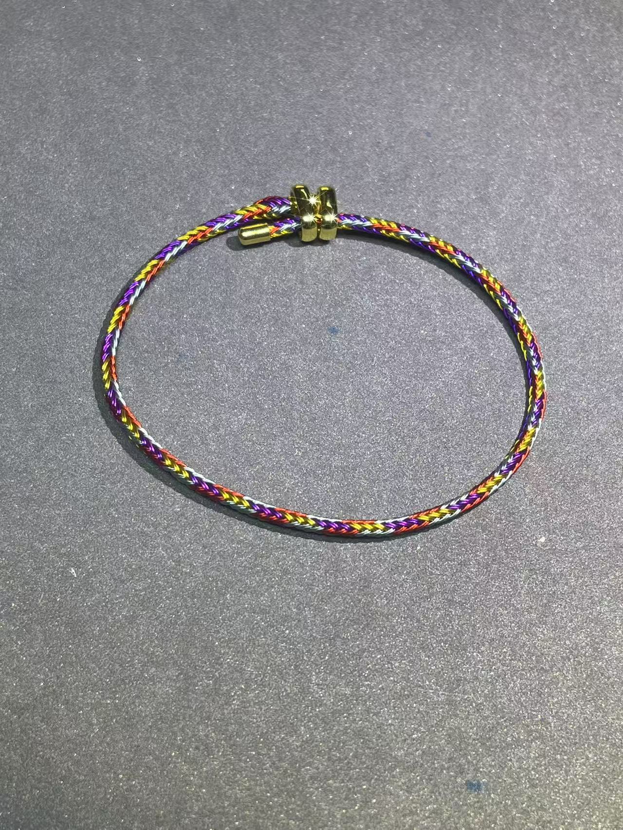 a5128多色编织脚绳多样发