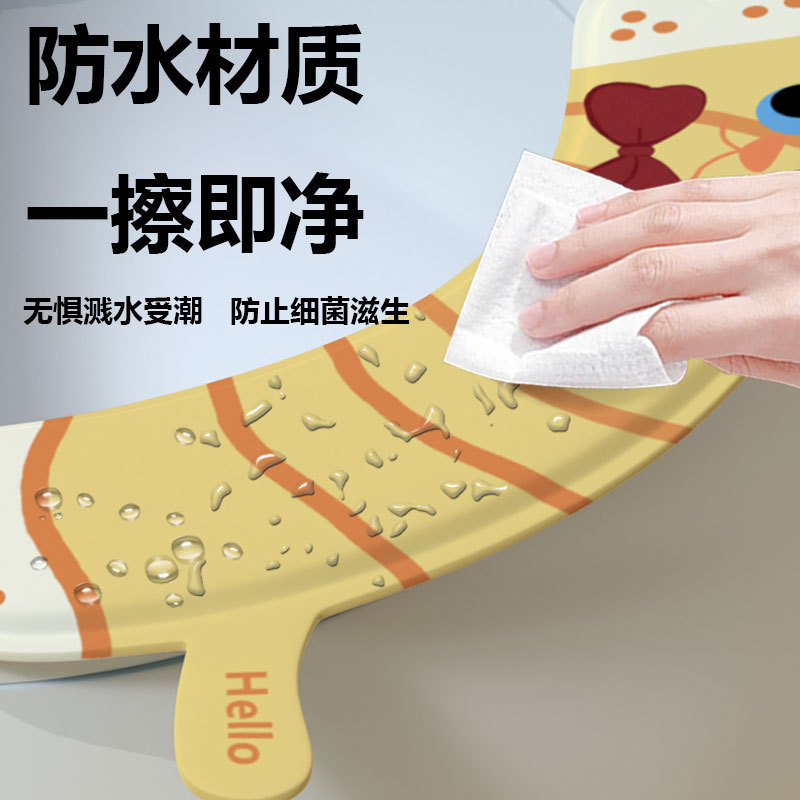 新款加厚卡通坐便垫防水粘贴式马桶贴四季适用可爱折叠一次性家用