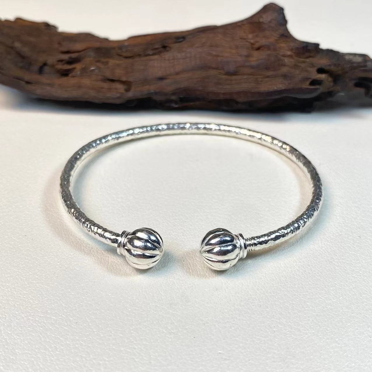 足银银制品 【铭记珠宝】足银手镯6-3DM249H560