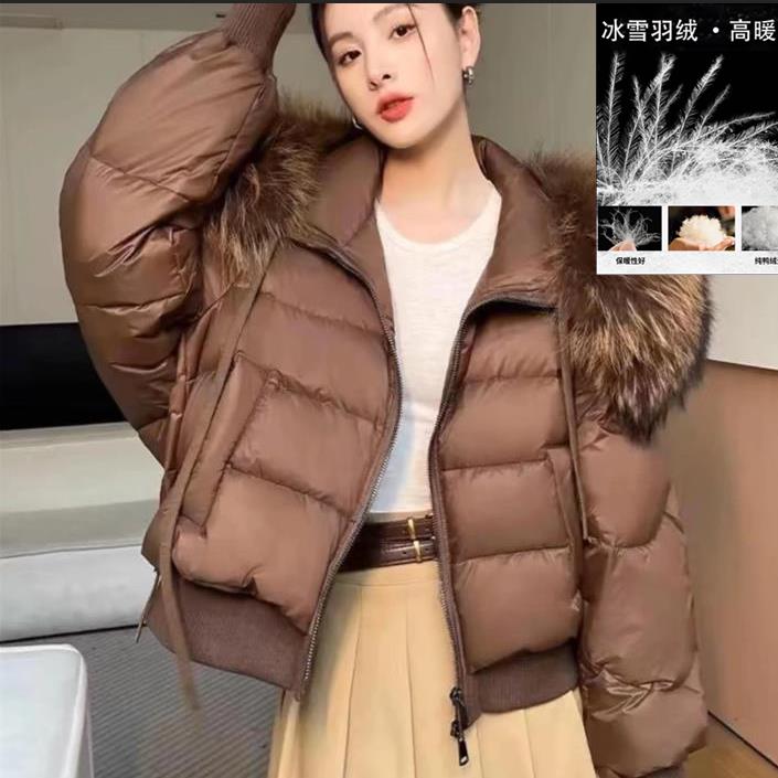 【羽绒服】冬季保暖厚款宽松羽绒外套百搭女装2209[YYJ]J