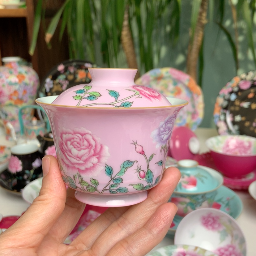 【闪购商品】牡丹马蹄盖碗蹄花工艺