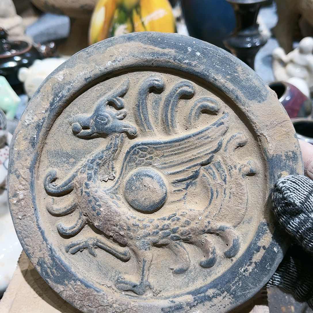 瓦当摆件茶台的一大