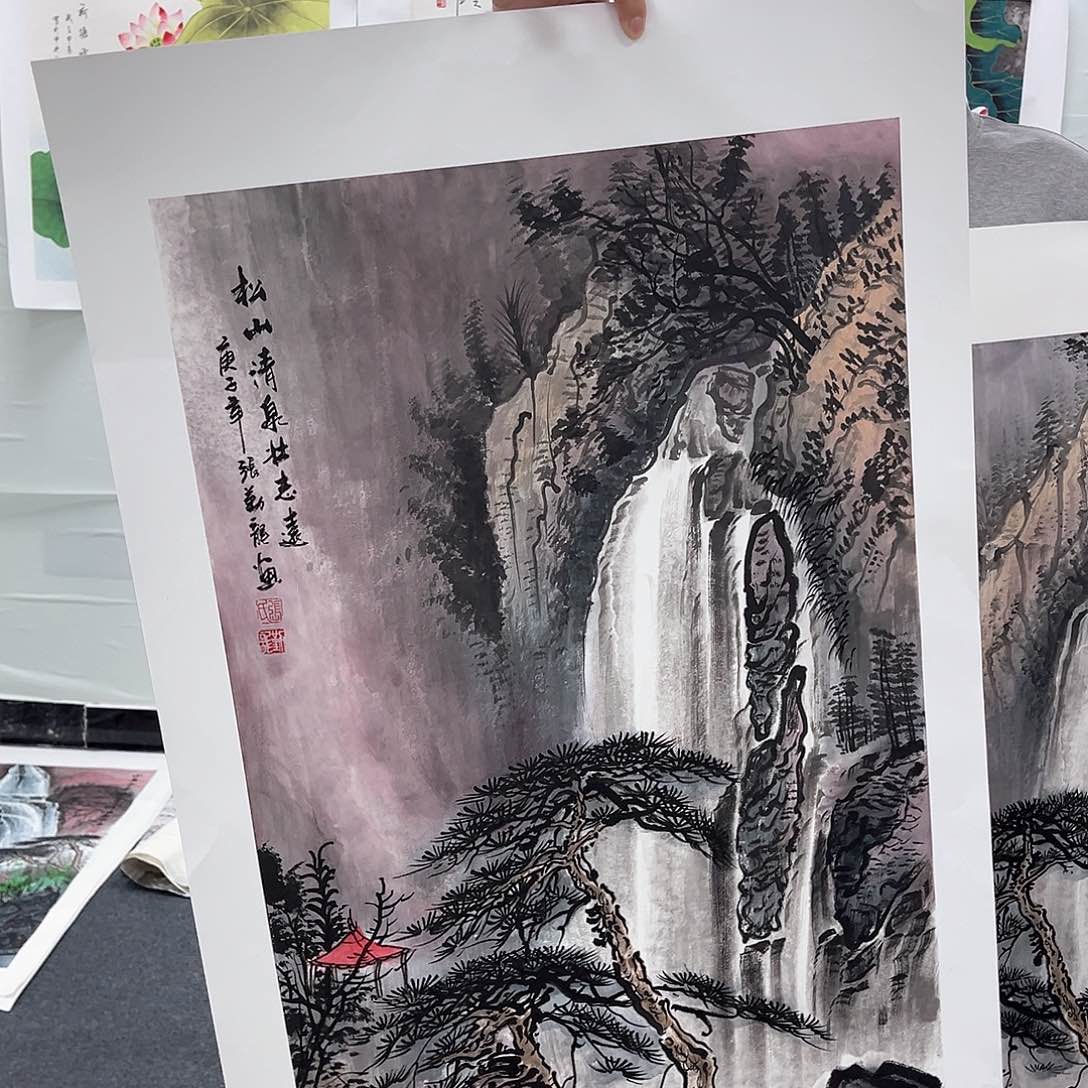 国画国画纯手工作品