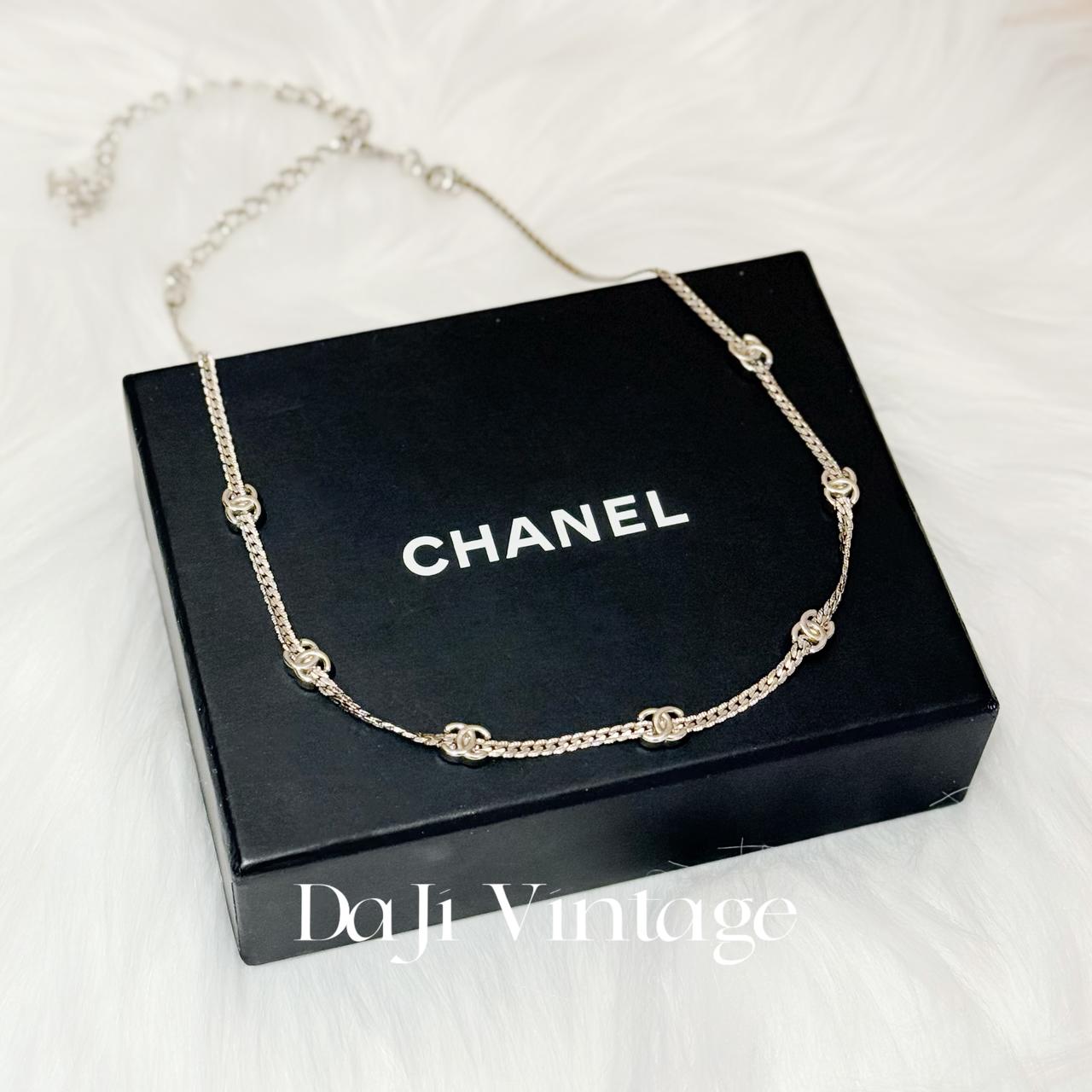 99新 Chanel/香奈儿 香奈儿银色7花项链