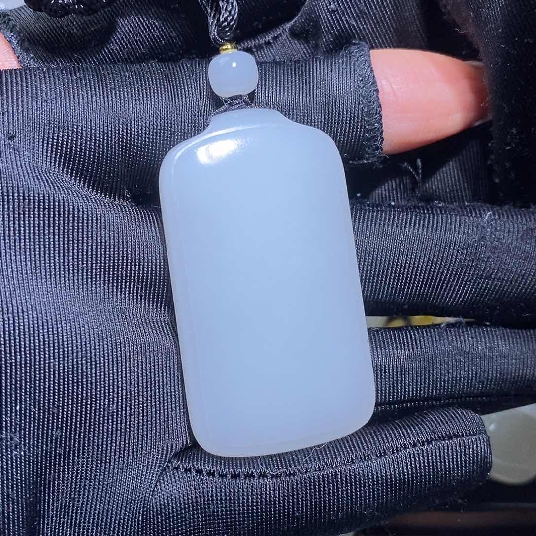 和田玉吊坠(不含链)未镶嵌老*