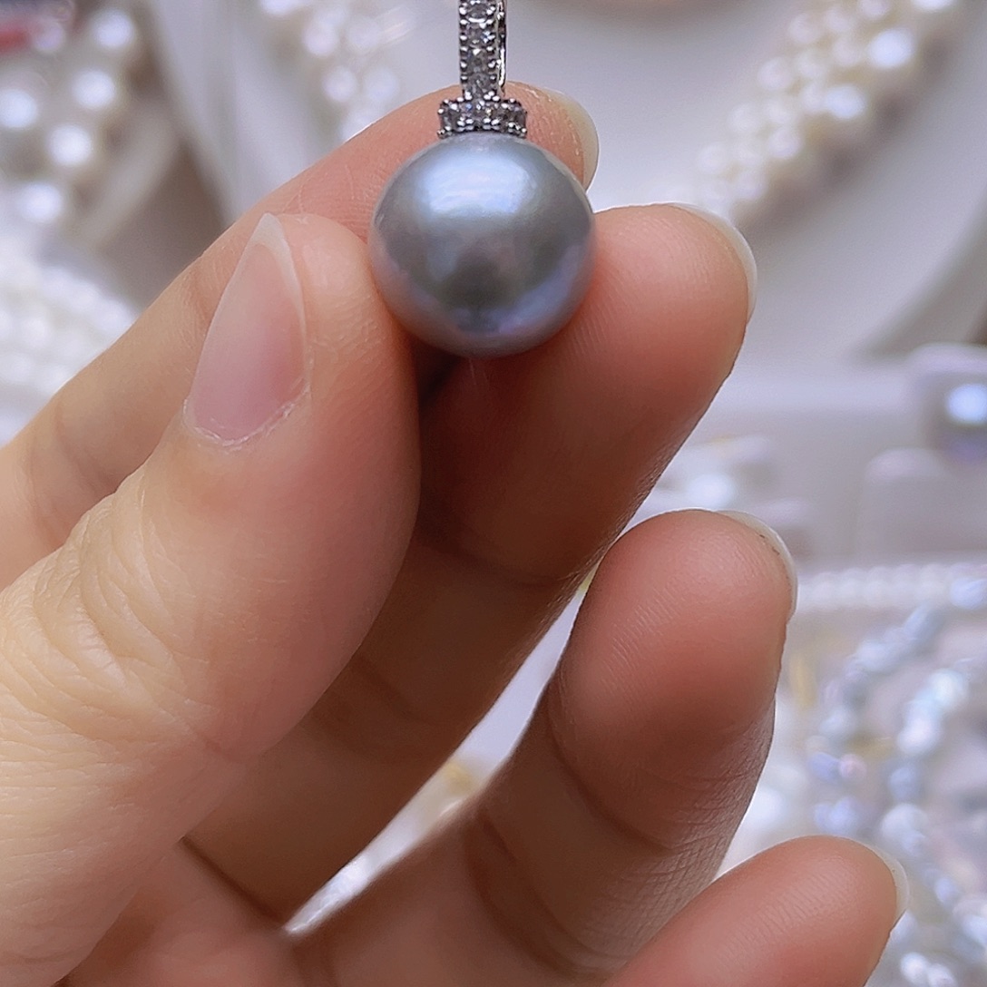 淡水珍珠未镶嵌吊坠耳钉