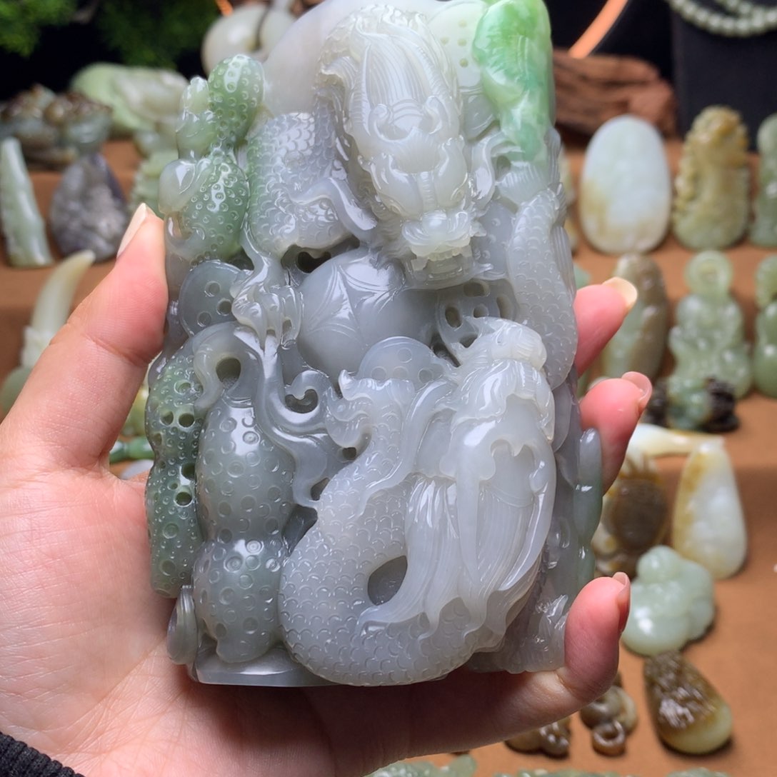 和田玉未镶嵌挂件山*