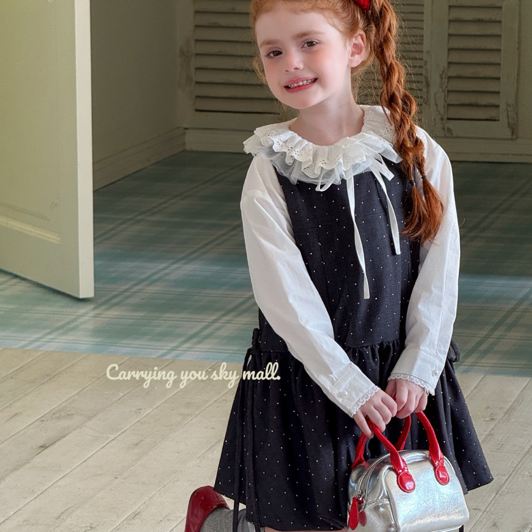 少女风连衣裙洋气童装韩版秋季套装小女孩公主裙裙子