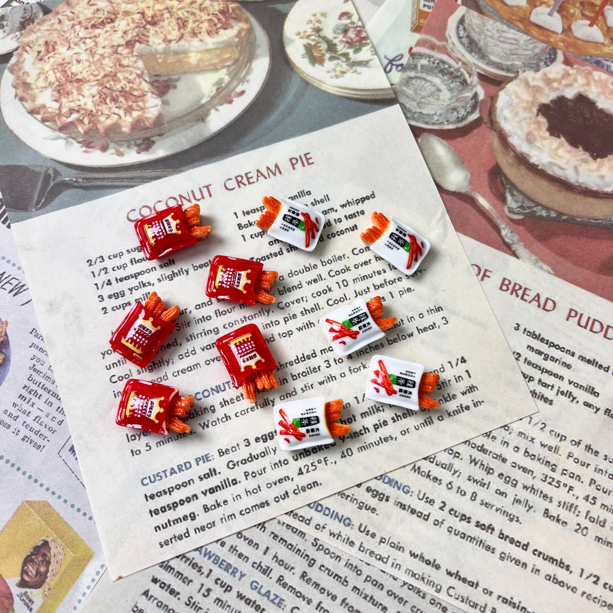 【安小小 定制】40包邮 diy树脂配件 发夹配饰 食玩配件