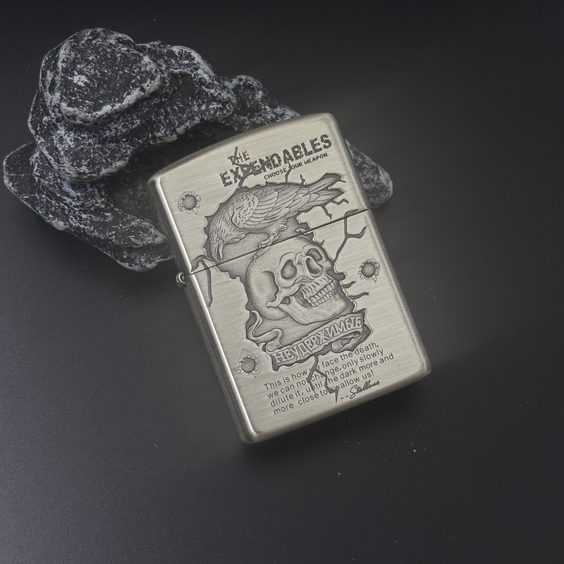 ZIPPO 打火机正品 162镀银敢死队 2501