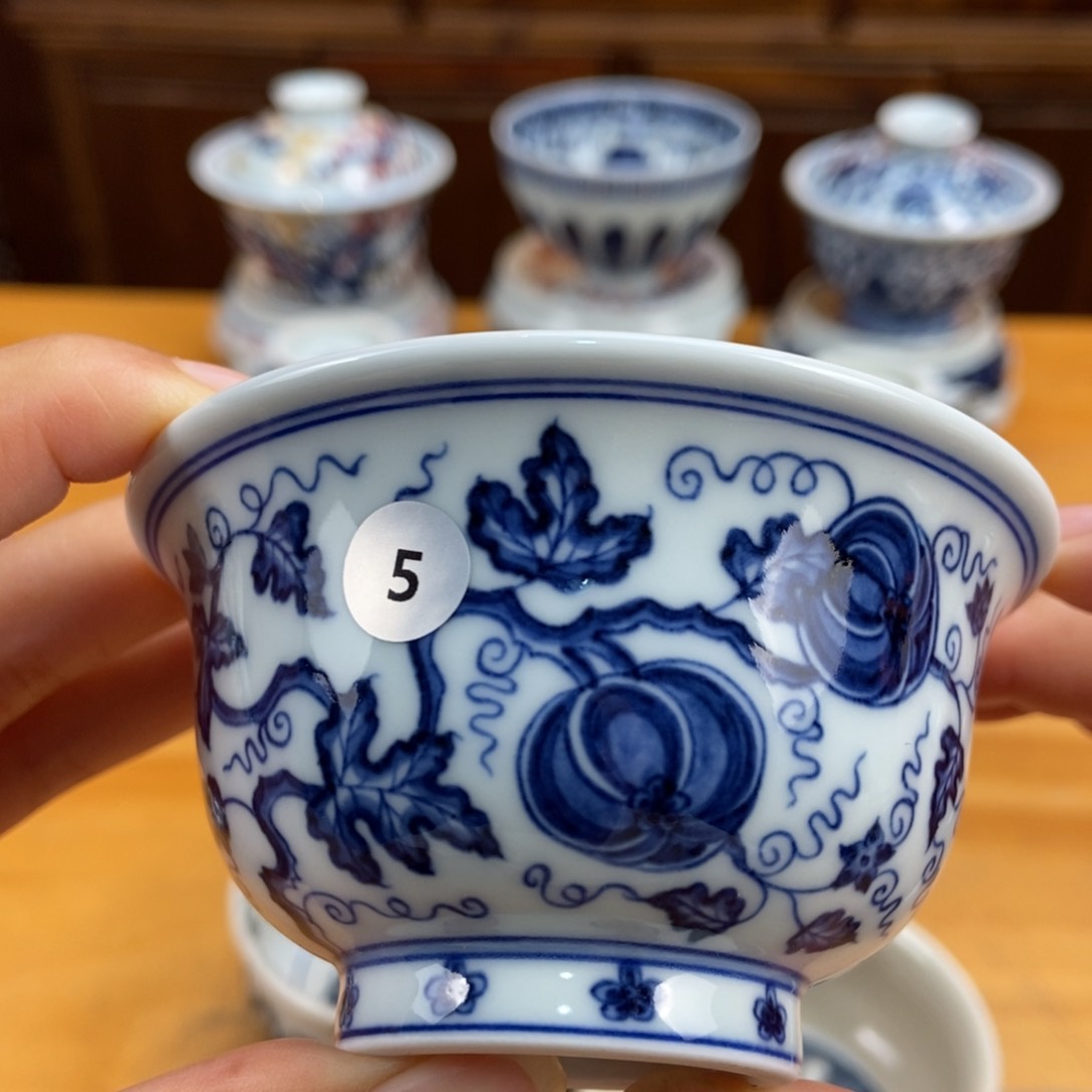 手绘现代茶具非古董