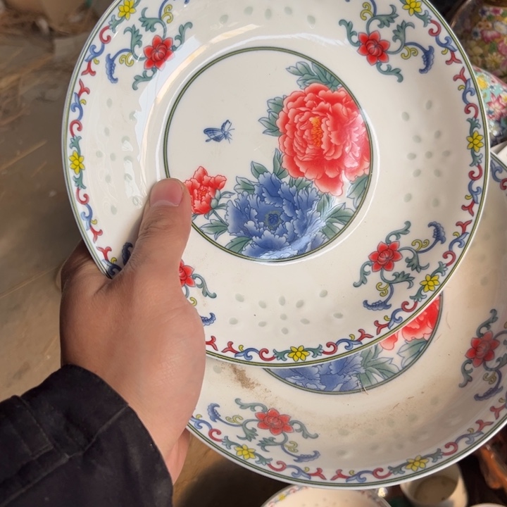 陶碗景德镇高温细白瓷餐具