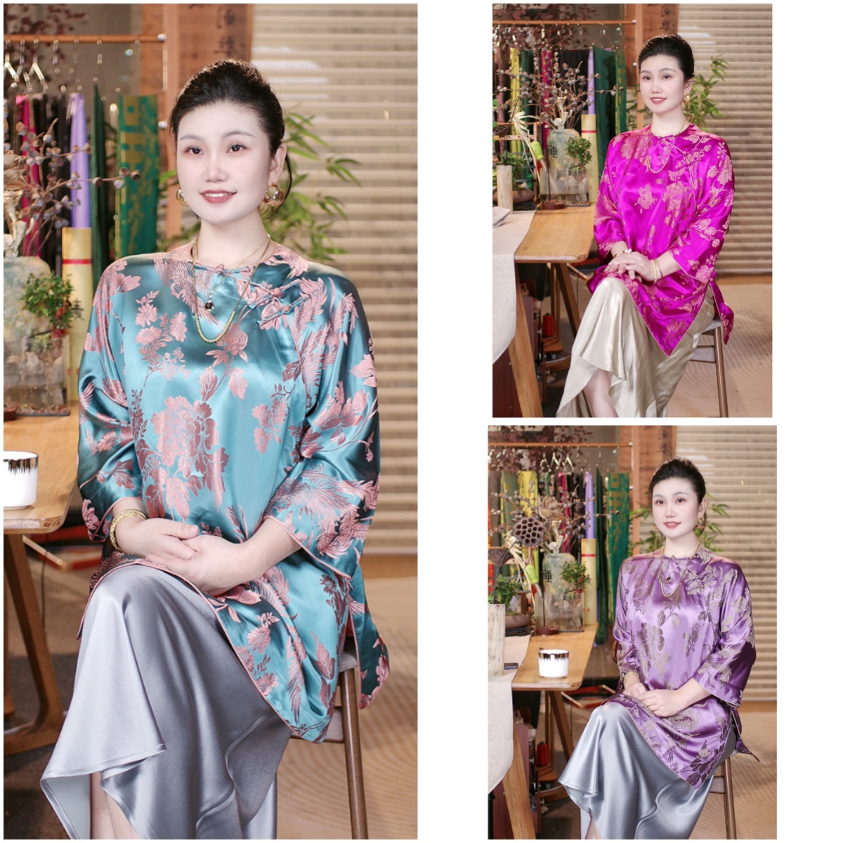 新段太太服上衣绣花中国风民族风提花复古刺绣上衣2500902