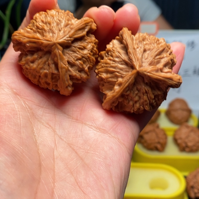 【闪购商品】把件桃核有**思2号三棱，