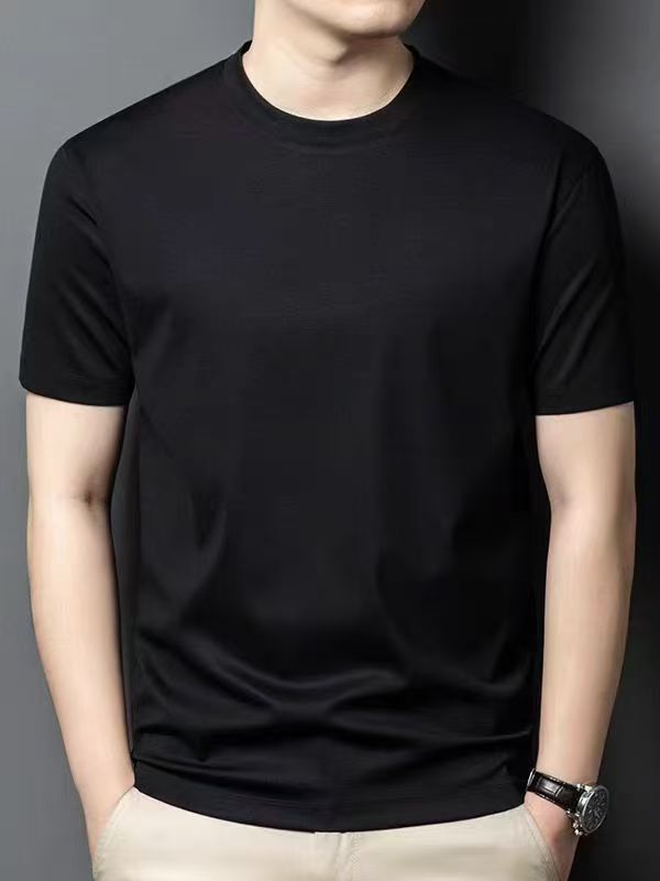 168 新款男士短袖休闲百搭夏季透气半袖圆领