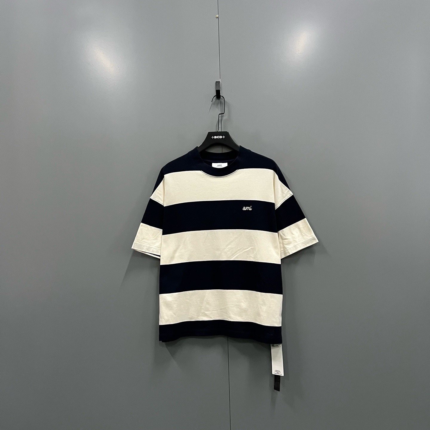 99新 maje 727 ami 条纹刺绣短袖 S码 017569