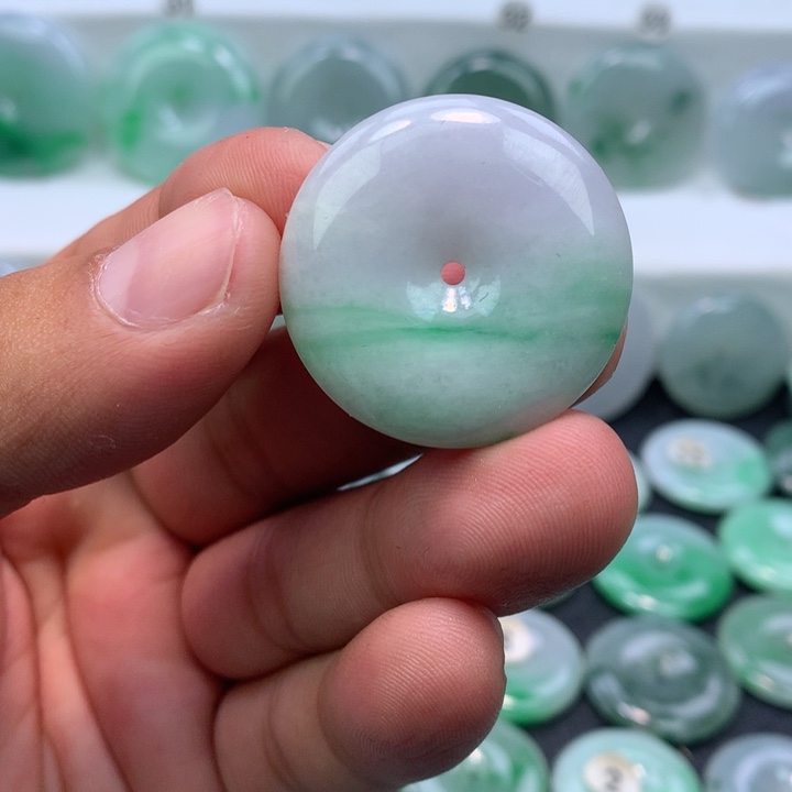 颈饰未镶嵌翡翠缅甸天然A货翡翠31.8-6.9