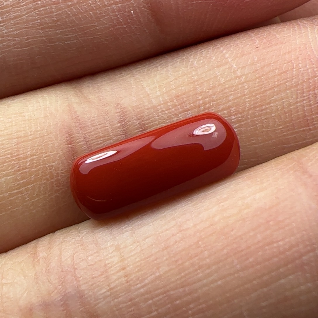 未镶嵌马鞍戒面南红玛瑙