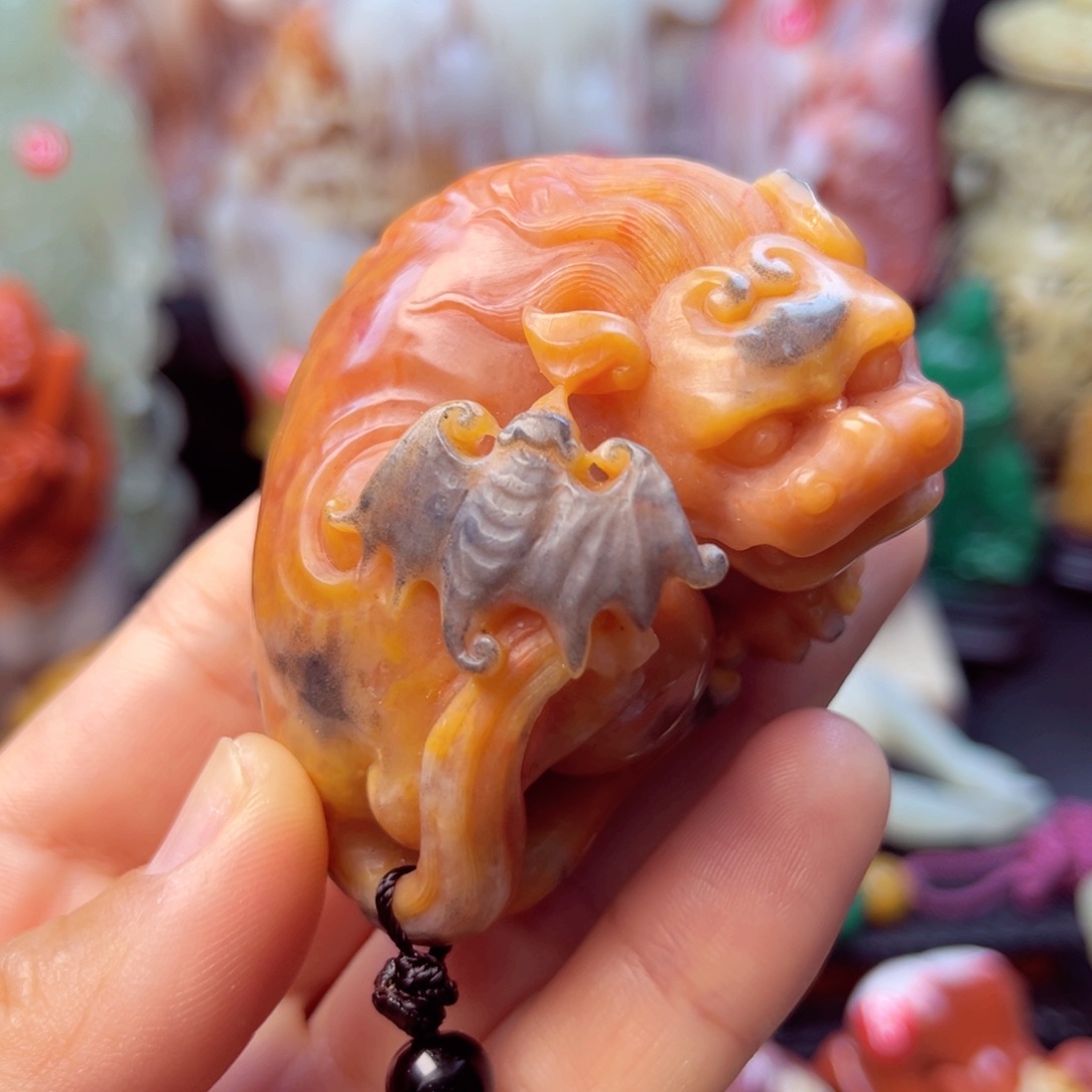 寿山石貔貅手玩件