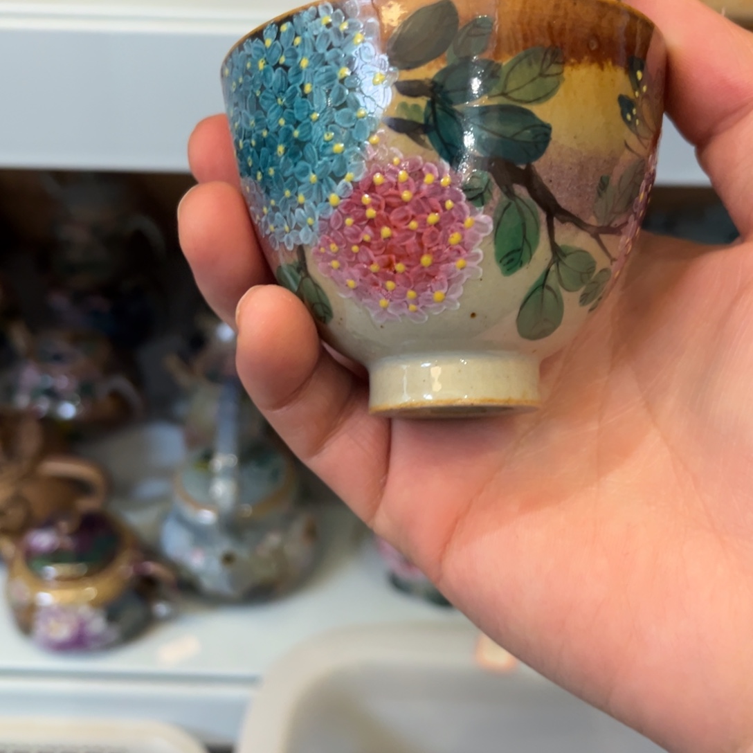 柴烧手工手绘陶瓷