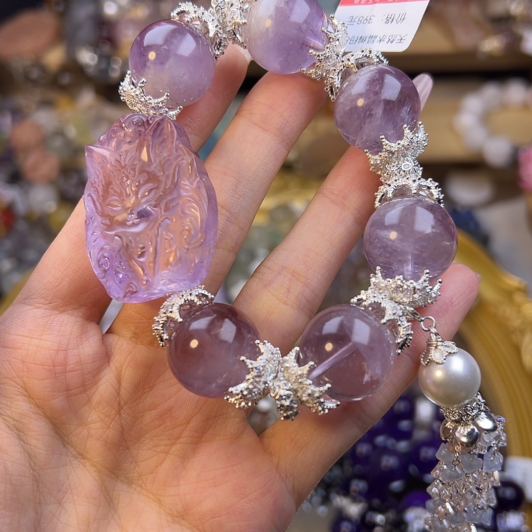 吹****水晶手串合金水晶