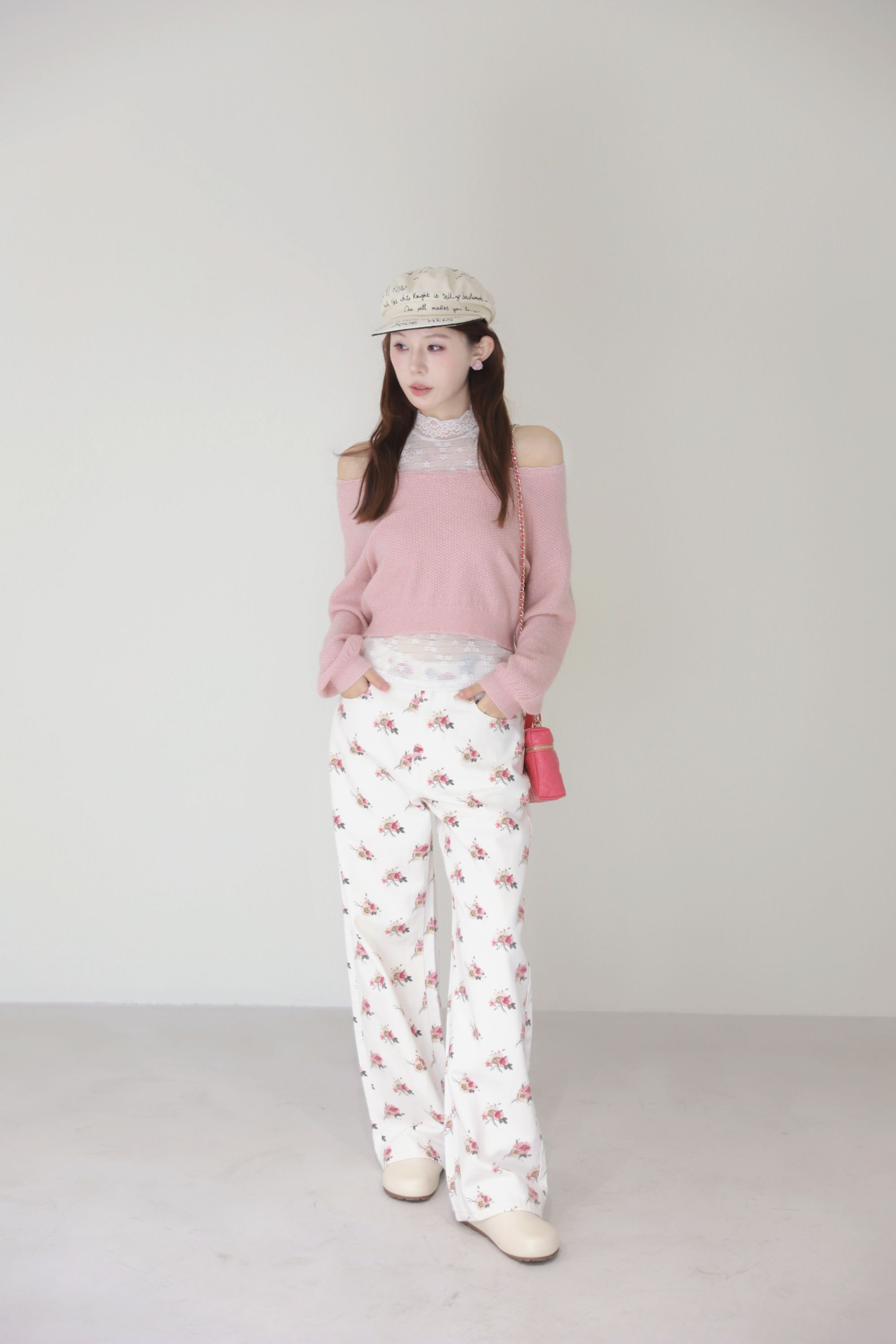 【100%棉】时尚 气质 百搭 美静花色裤子XMZH9501