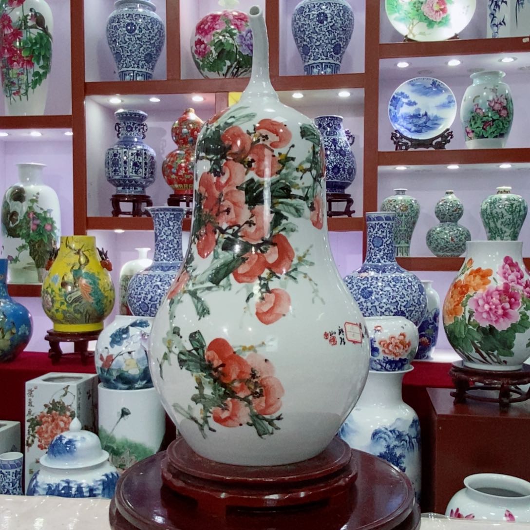 瓶郭*景德镇陶瓷手绘