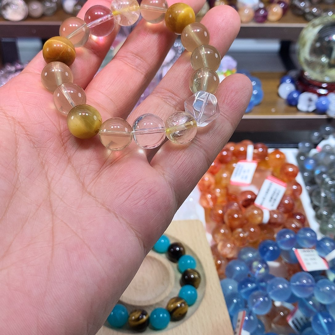 水晶手串未镶嵌多宝