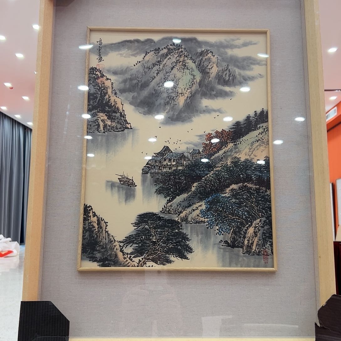 国画雷鸣东展览原作