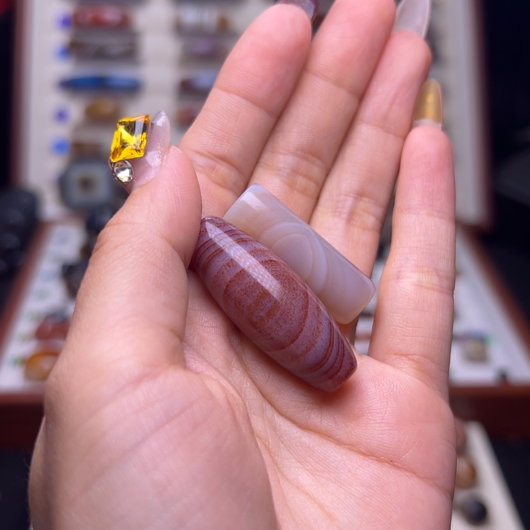 遇***荷玛瑙/玉髓未镶嵌颈饰