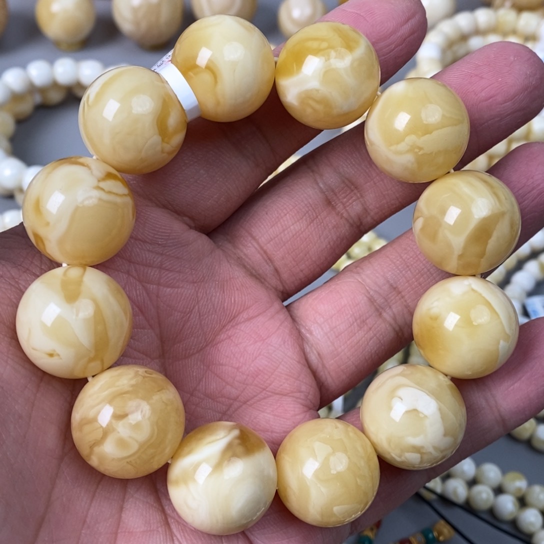 琥珀珠宝奇石未镶嵌2.0mm