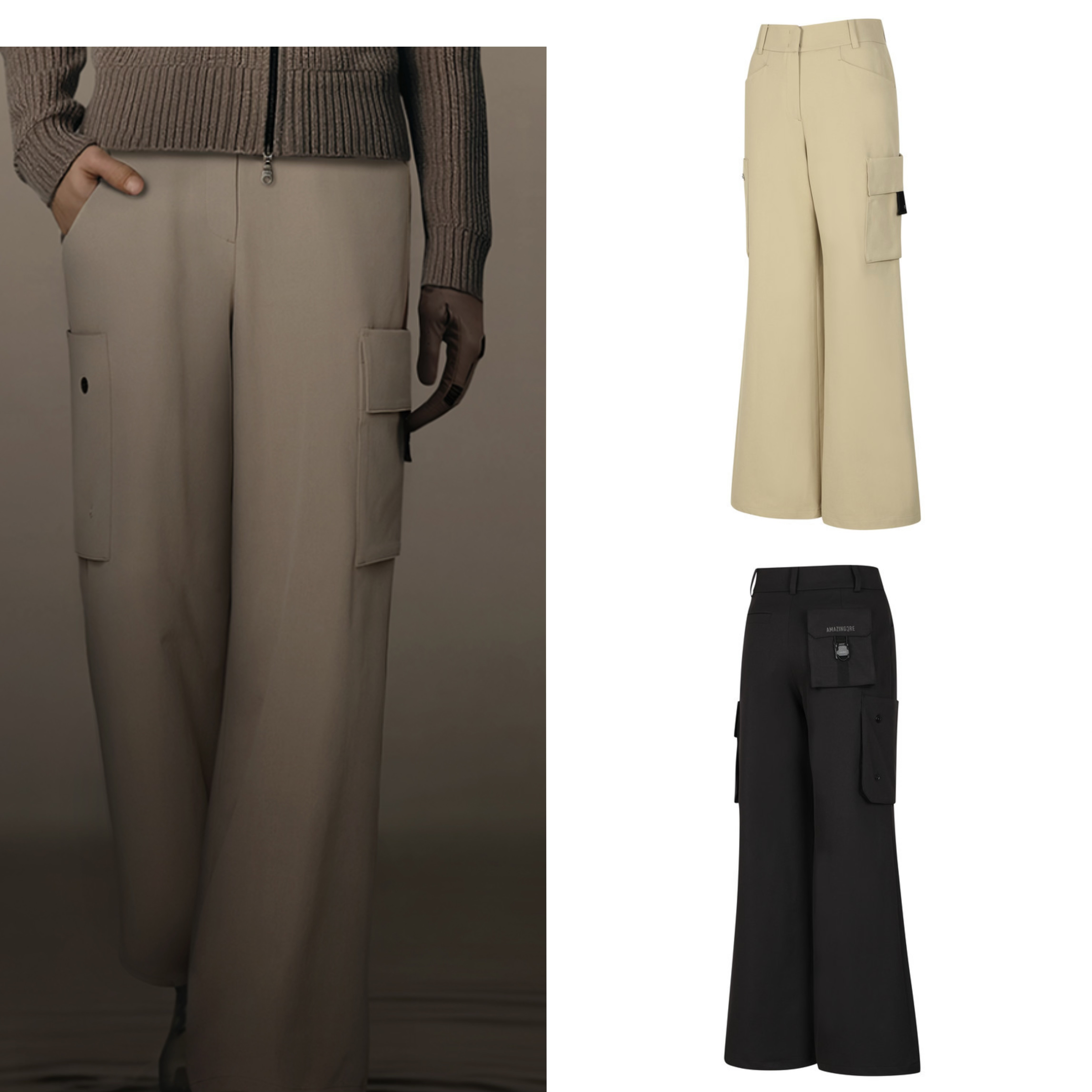 A家新款外贸原单高尔夫服装女士阔腿长裤25秋冬加厚休闲百搭时尚