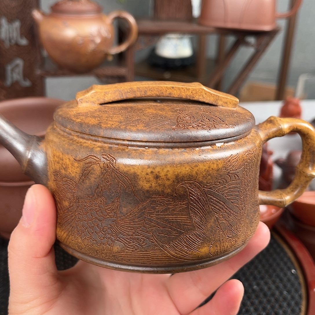 紫泥茶壶宜兴紫砂