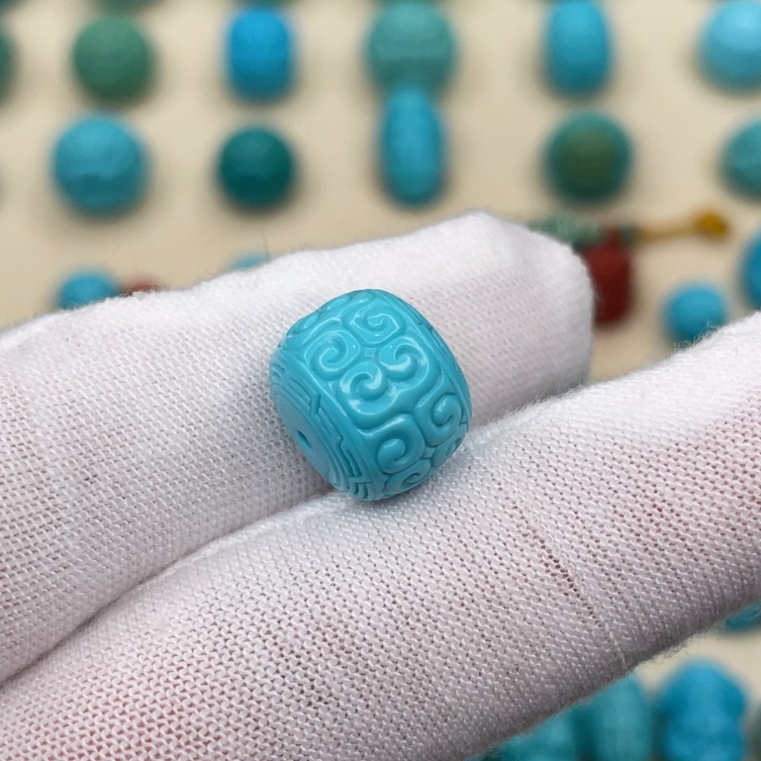 绿松石挂件未镶嵌12.7mmX10.3mm