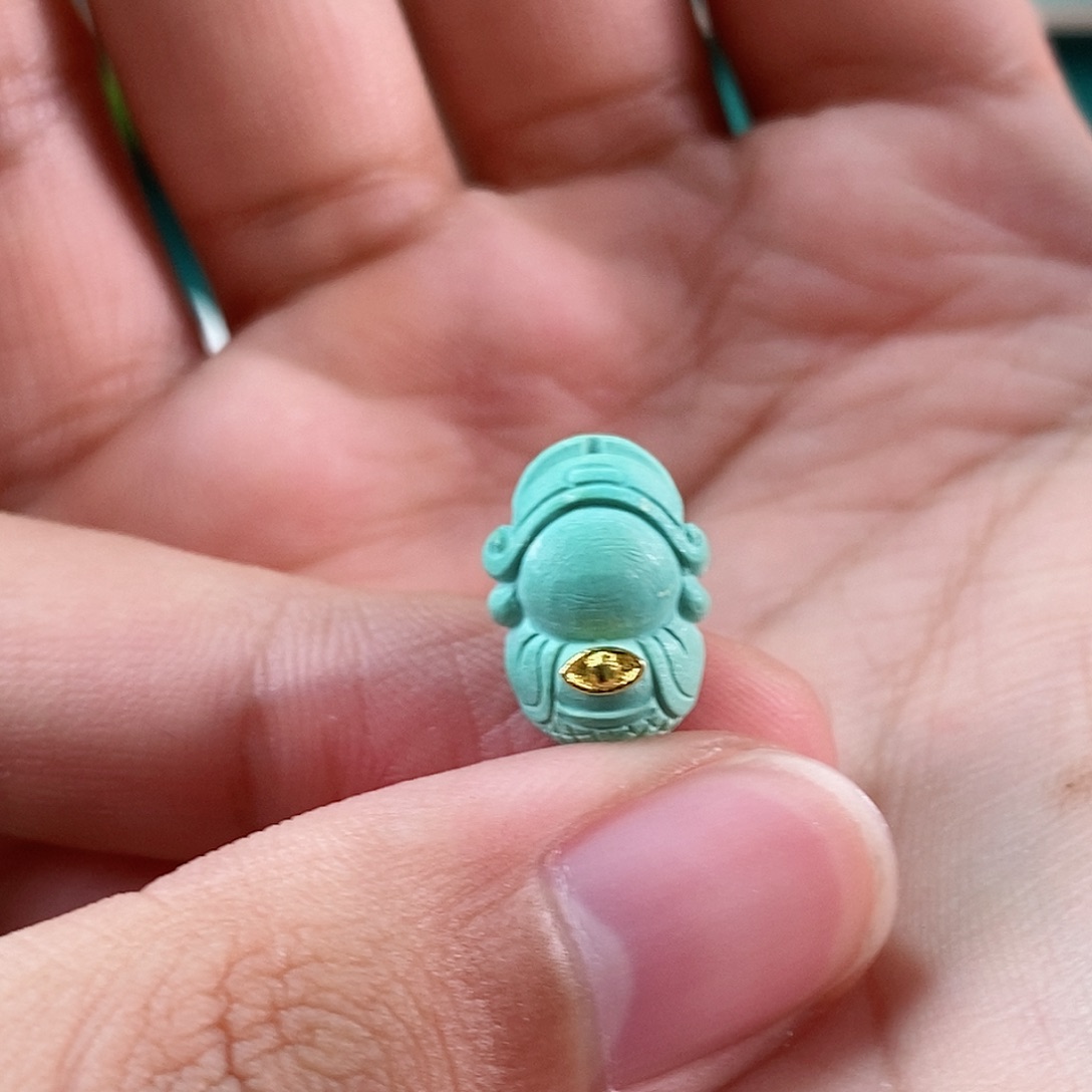 绿松石珠宝奇石18K金镶嵌